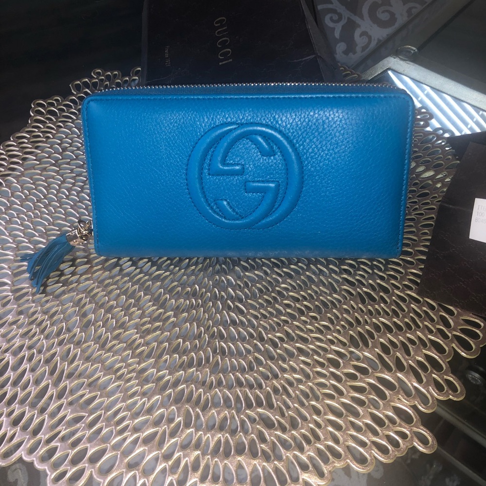 Gucci soho Boston blue Rivera wallet